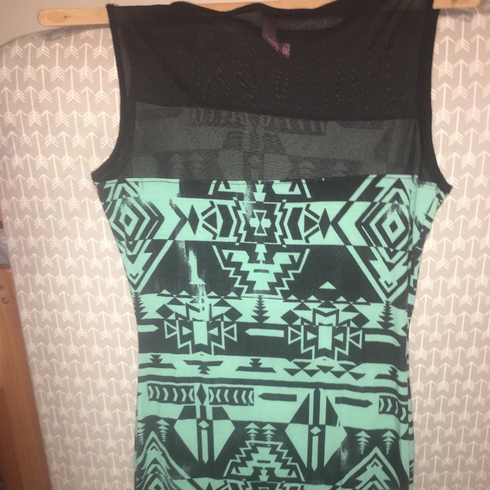 Aztec print maxi dress